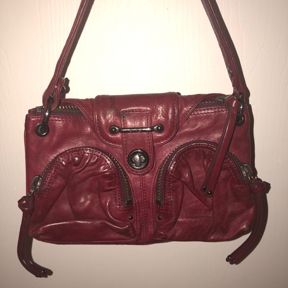 Beautiful Botkier burgundy genuine leather handbag